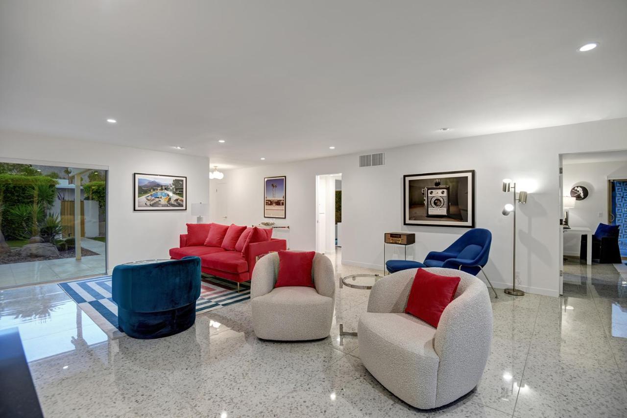 Ultra-Chic Luxe Mid-Century Estate- Resort Like Pool, Spa, Firepit, Outdoor Kitchen 3Bed/3Bath Palm Springs Extérieur photo